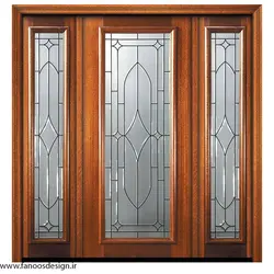 درب چوبی لابی سه لنگه کد 21074