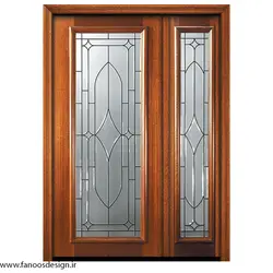 درب چوبی لابی یک و نیم لنگه کد 21075