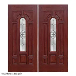 درب چوبی لابی دو لنگه کد 21069