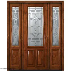 درب لابی چوبی سه لنگه کد 21041