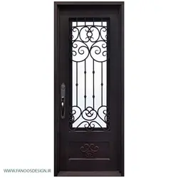 درب فرفروژه فلزی لابی کد 2154