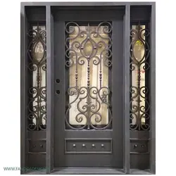 درب فرفروژه فلزی لابی کد 2140