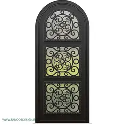 درب فرفروژه فلزی لابی کد 2122