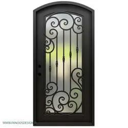 درب فرفروژه فلزی لابی کد 2123