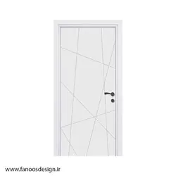 درب اتاقی سفید با رنگ پوششی کد MT542