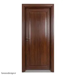 درب چوبی ورودی روکش راش کد 4022