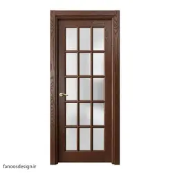 در چوبی تمام ویترین اتاق نشیمن شیشه خور کد 4028