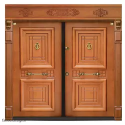 درب ضد سرقت روکش راش دو لنگه مدل آراز