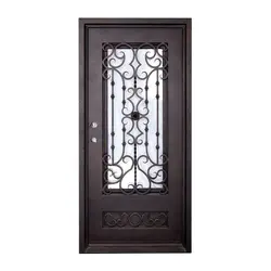 درب آهنی ورودی ساختمان ویلایی کد 2074