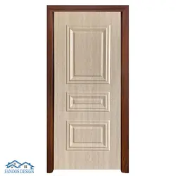 درب لوکس برجسته وکیوم روکش PVC کد 3031