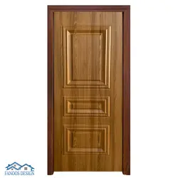 درب لوکس برجسته وکیوم گردویی کد 3032