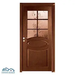 درب HDF سرویس بهداشتی شیشه خور کد MT3098