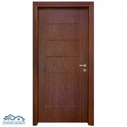 درب اتاق خواب MDF روکش راش کد MT161