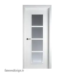 درب چوبی اتاقی  شیشه خور کد 3054