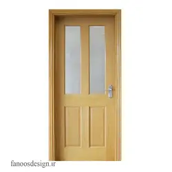 درب چوبی مدرن شیشه خور کد 3028