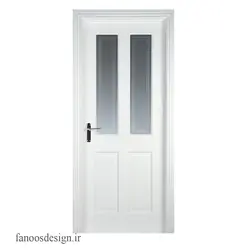 درب تمام چوب مدرن شیشه خور کد 3027
