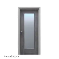 در تمام چوب ورودی شیشه خور کد 3019