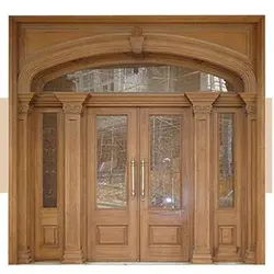 درب لابی تمام چوب سفارشی کد MA266