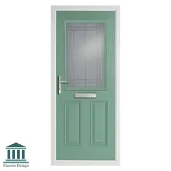 درب ورودی شیشه خور کلاسیک مدل انگلیسی کد 4029