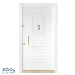 درب ضد سرقت سفید مدل کرکره ای کدMT204