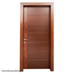 درب چوبی گردویی روکش گردو کد 6119