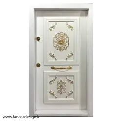 درب ضد سرقت سفید طلایی کد 6051