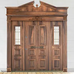 درب لابی چوبی ضد سرقت کد 6038