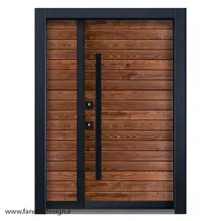 درب ضد سرقت طرح چوب ترموود کد 6037