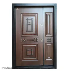 درب ضد سرقت مدل آبنوس یک و نیم لنگه کد 6036