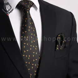 ست کراوات و پوشت Gold