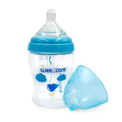 بطری شیرخوری پروپیلن وی کر 180 میلی لیتر Mom Sense