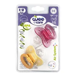 پستانک دوقلو ارتودنسی وی کر سایز 1 (مات و شفاف)