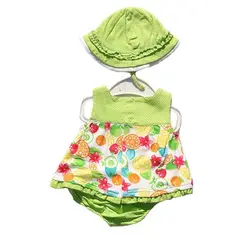 ست سه تکه نوزاد سارافون و کلاه و شورت