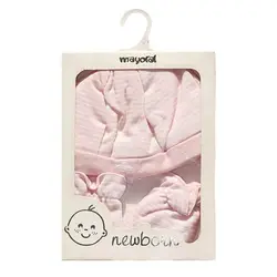 ست کلاه و دستکش نوزاد (صورتی و آبی)