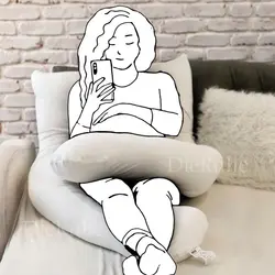 بالش بارداری U-شکل طوسی دی روحه Die Ruhe