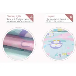 تشک بازی پیانو دار صورتی پاستلی (HE0615) هانگر HUANGER