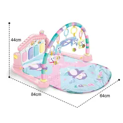 تشک بازی پیانو دار صورتی پاستلی (HE0615) هانگر HUANGER