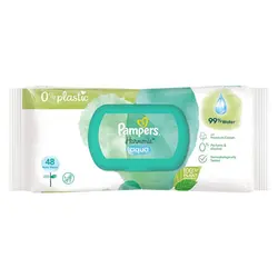 دستمال مرطوب 48 عددی درب دار 99% آب Pampers