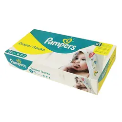 کیسه زباله مخصوص پوشک نوزاد پمپرز Pampers (بسته 36 عددی)