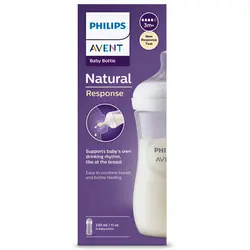 شیرخوری 330ml طلقی Natural Response اونت (سرشیشه 4 قطره)