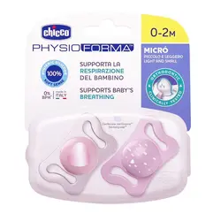 پستانک ارتودنسی 2-0ماه صورتی CHICCO PHYSIO FORMA MICRO چیکو