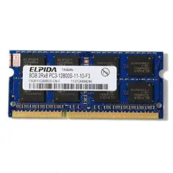 رم استوک لپ تاپی 8 گیگ 8GB DDR3 PC3 استوک