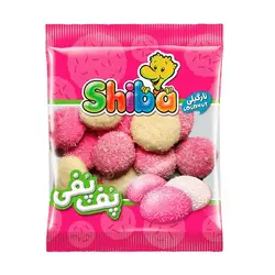 پاستیل پف پفی میوه ای شیبا مدل Coconut مقدار 50 گرم