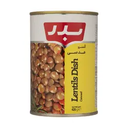 کنسرو خوراک عدسی بدر - 420 گرم