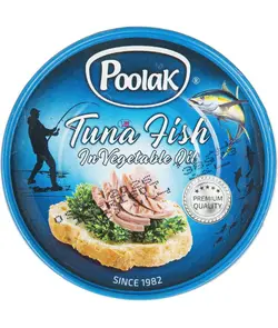 کنسرو ماهی تن در روغن گیاهی پولک-۱۸۰ گرمی
