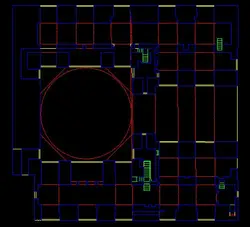 پلان اتوکد طبقه اول مسجد جامع یزد | بیبلیوفایل