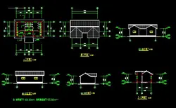 دانلود نقشه اتوکد سرویس بهداشتی عمومی | شامل پلان،برش و نما