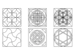 دانلود بلوک اتوکد نقوش عربی اسلامی | آبجکت اتوکد