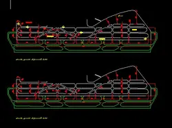 پروژه اتوکد طراحی باند فرودگاه مناسب هواپیمای بوئینگ 747