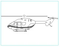 دانلود بلوک اتوکد هلیکوپتر (بالگرد) | آبجکت آماده اتوکد